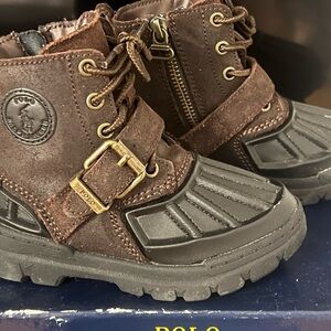 Polo by Ralph Lauren Kids Dark Brown Boots